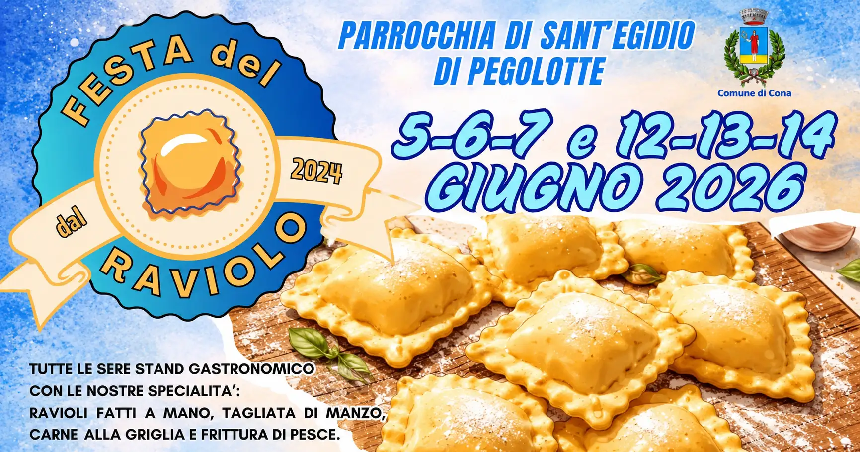 Festa del Raviolo 2026 a Pegolotte