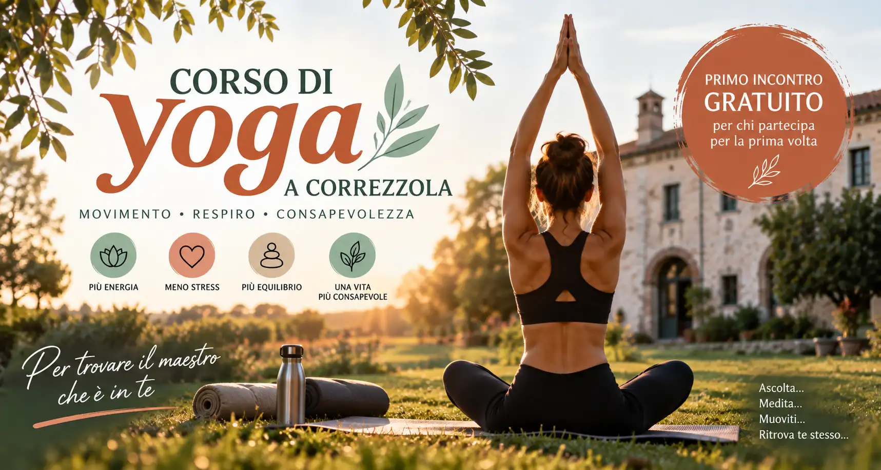 Corso di Yoga alla Corte Benedettina di Correzzola